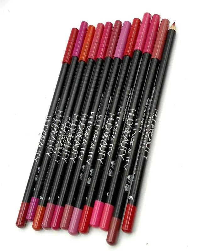 Huda beauty lip and eye pencil pack of 12