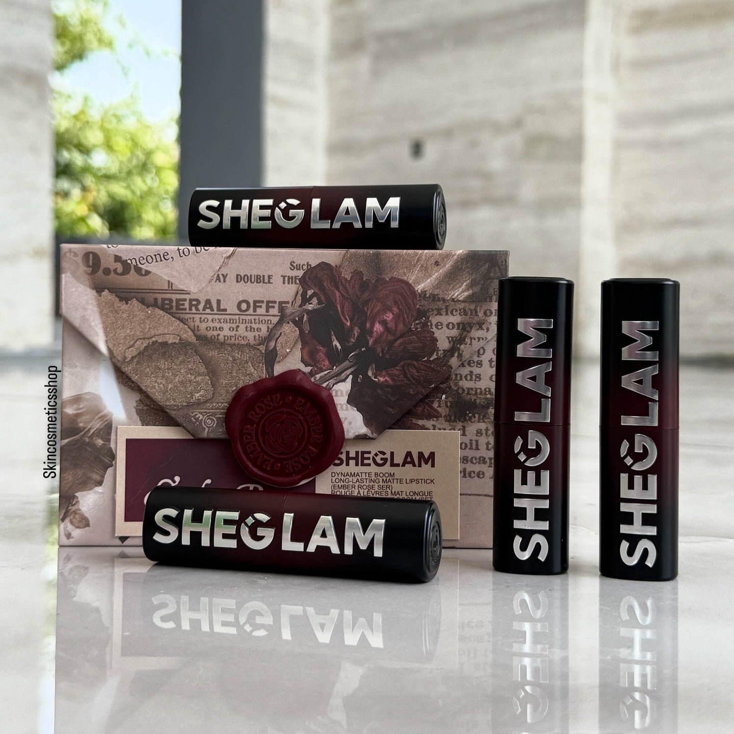 Sheglam Ember Rose Dynamatte Boom Matte Lipsticks 4PCS SET