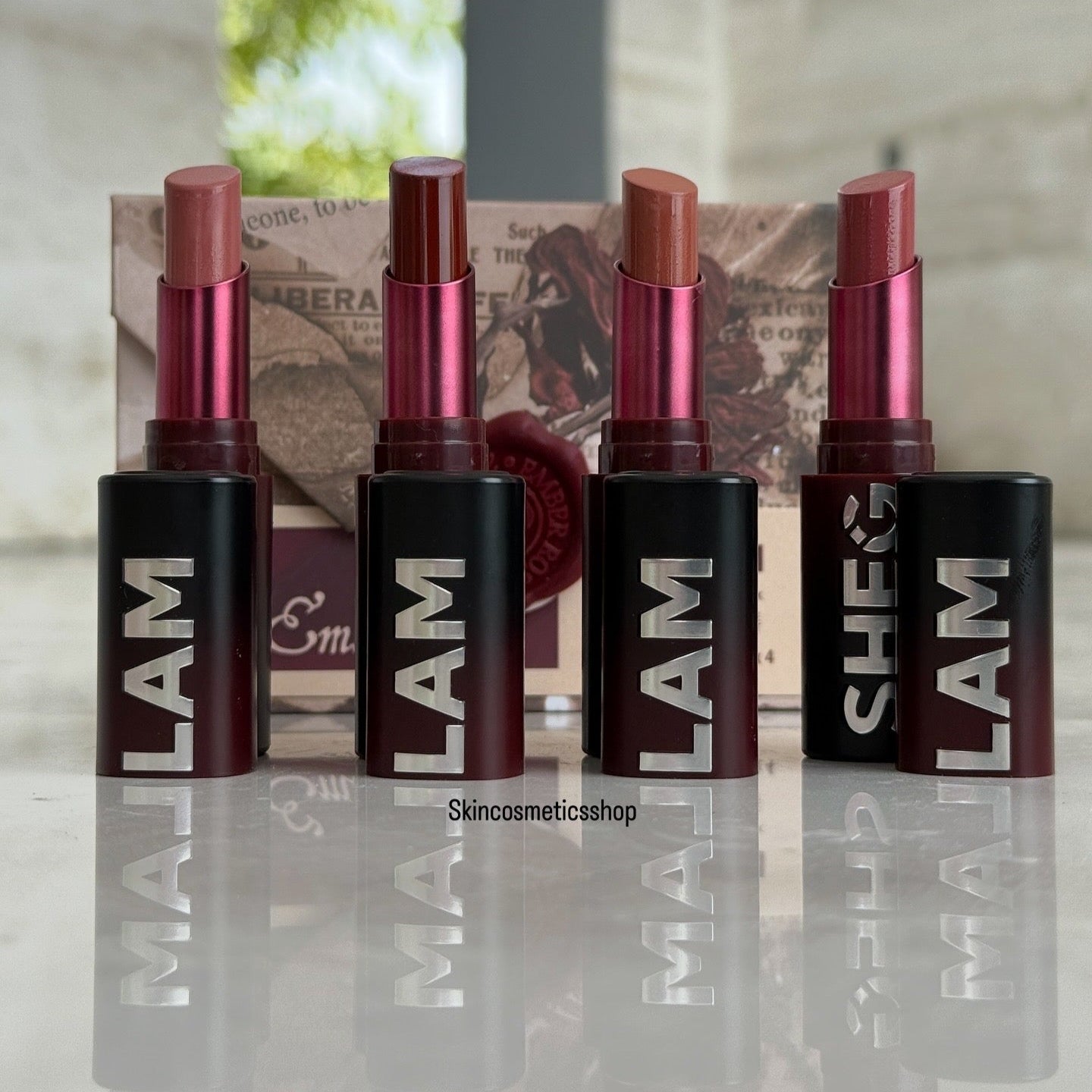 Sheglam Ember Rose Dynamatte Boom Matte Lipsticks 4PCS SET