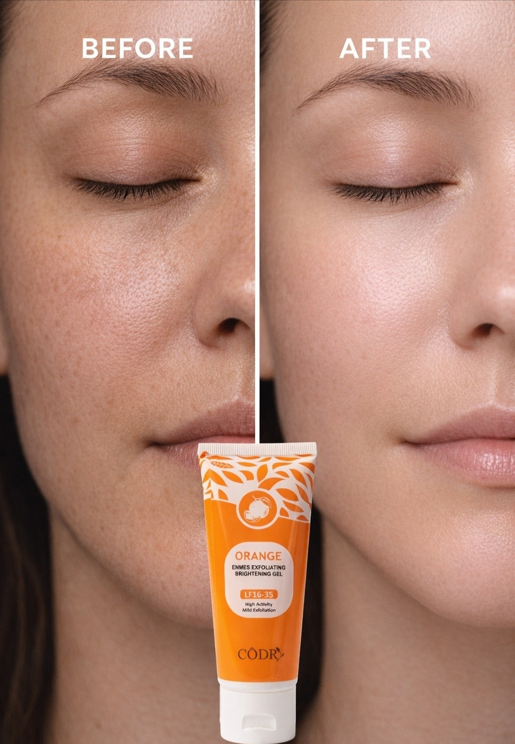 Orange Enzymes Exfoliating Brightening Gel LF16-35 | Natural Face Scrub |