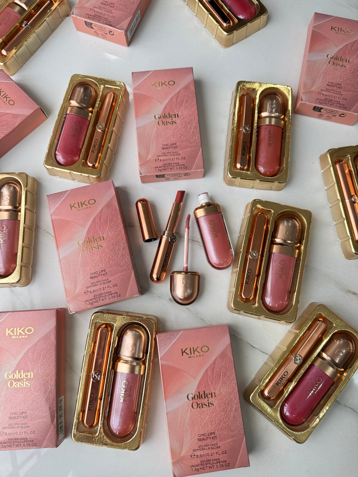 KIKO MILANO GOLDEN OASIS chic lips beauty kit