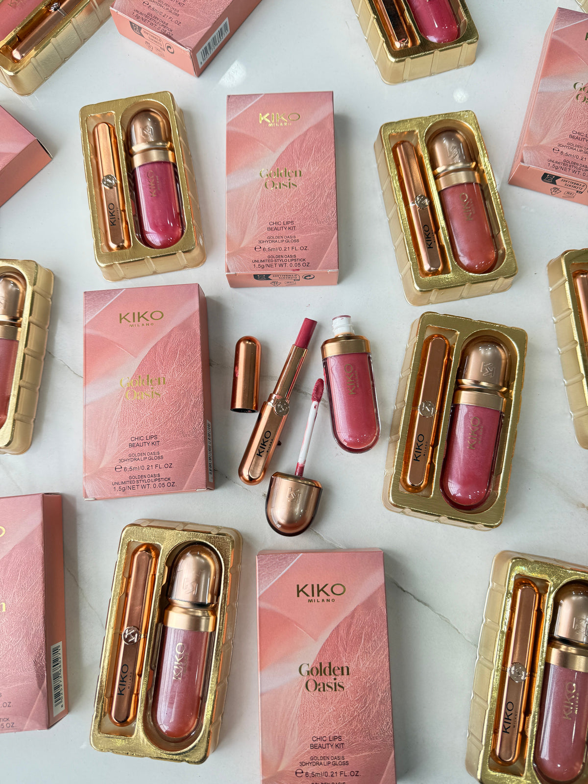 KIKO MILANO GOLDEN OASIS chic lips beauty kit