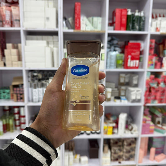 Vaseline intensive Care Cocoa Radiant  Body Oil 100% Natural Cocoa Butter (200ml)