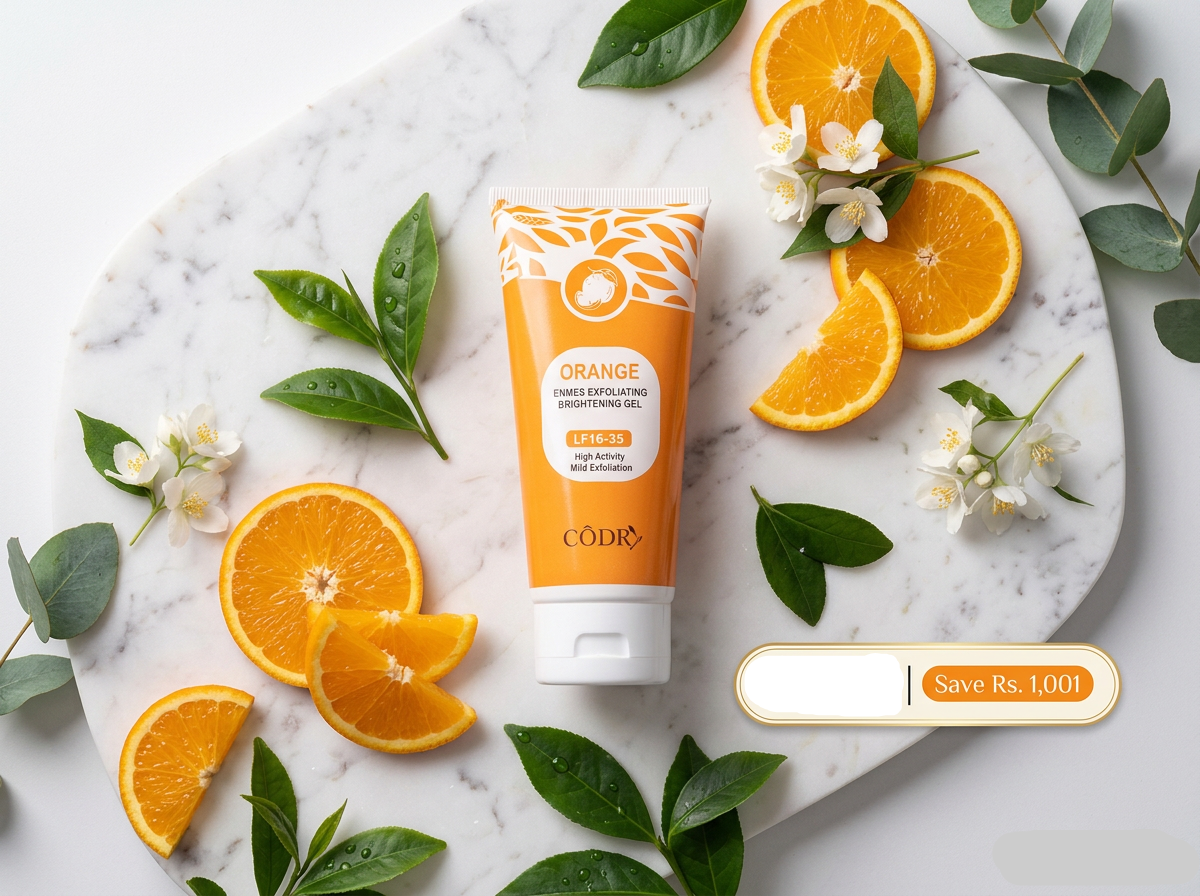 Orange Enzymes Exfoliating Brightening Gel LF16-35 | Natural Face Scrub |