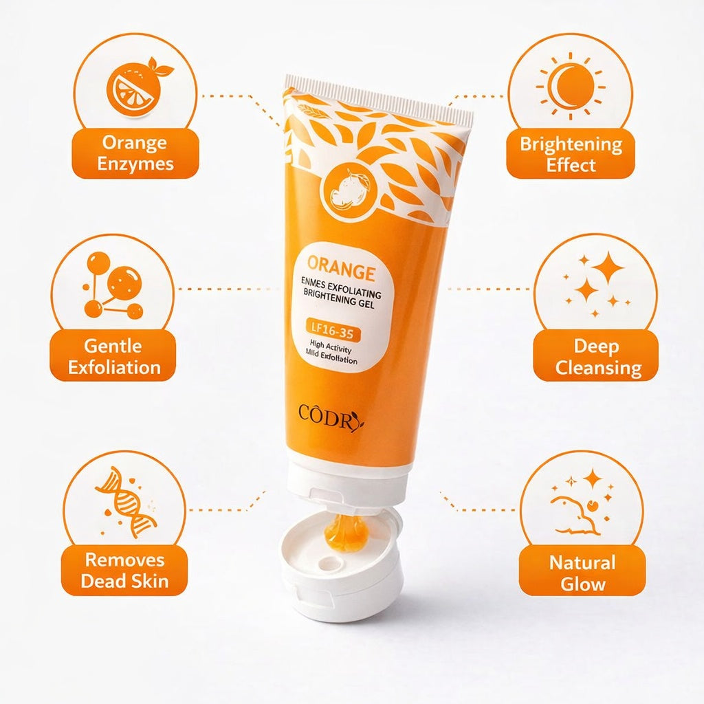 Orange Enzymes Exfoliating Brightening Gel LF16-35 | Natural Face Scrub |